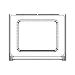 Žáruvzdorné sklo dverí trouby - 524x263mm