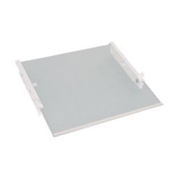 glaspanel, komplett, skenor, neutral, 490,4x446mm