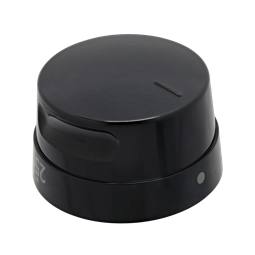 knob, thermostat, black