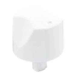 knob, white