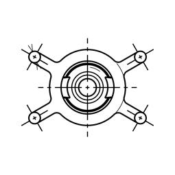 kontrolka, niebieski, L=400mm