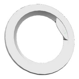 door frame,front,chrome plated,Ø483mm