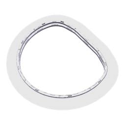 gasket, top part, tub