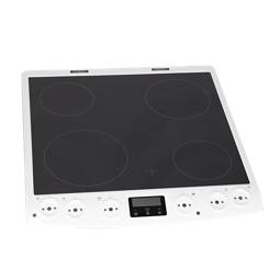 cooking top with frame, white, 60cm