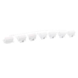 conjunto teclas,blanco,rectangular,6+1