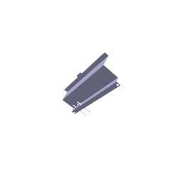 spacer, right, magnet, black182,4x63x40,6