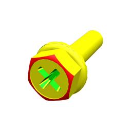 screw, M5x8 T+H