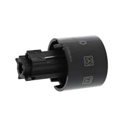 knob, function, black, 7+0