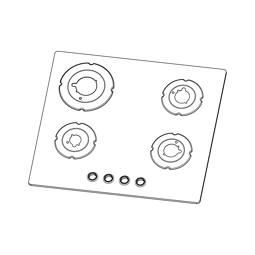 work top,black,Electrolux,590x520mm