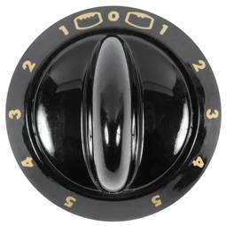 Black Dual Grill Control Knob