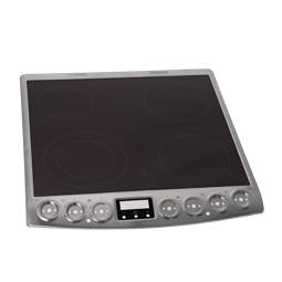 cooking top with frame, inox, 60cm
