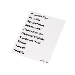 programme plate,knob,adhesive,FI