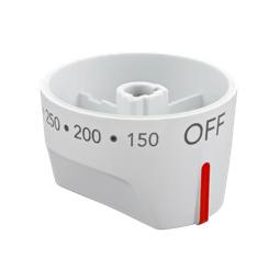 knob, thermostat, white