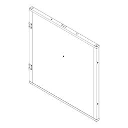 freezer door, white, 681.2x661.5mm, VIP