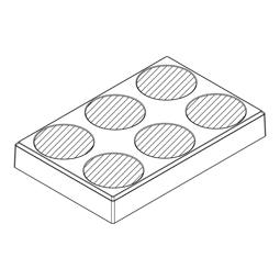compartiment à oeufs, 7820, 143x93mm