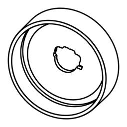 indicating plate,gas oven,black,0-240