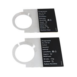 programme plate, knob, adhesive