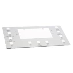 programme plate,water distributor,silkscreened,234.2x111.5mm