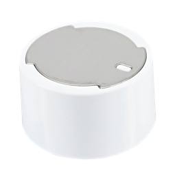 knob, white