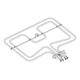 elemento riscaldante, sopra, combi, 240V 1000/1700W