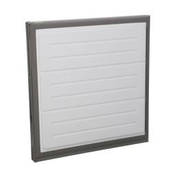 freezer door, assembly, inox, 768x700mm