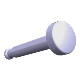 White Oven Timer Push Button