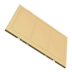 sidepanel, højre, inox, 509.3x717mm