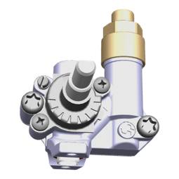 gas tap, triple crown burner, d=0.56mm G30-30mbar