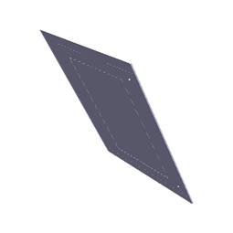 Gruppo per vetro porta - 594x467mm