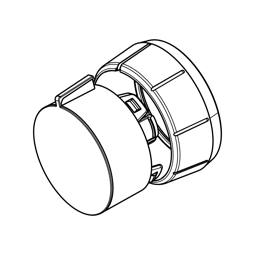 knob, programme selector, silver