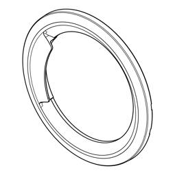 door frame, front, dark grey, Ø490mm
