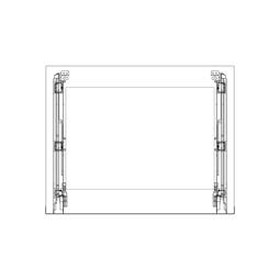 front glass, black, 592x465mm