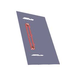 glass panel,upper,black,60cm ELX