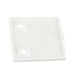 hole cover, hinge, white, 47x52mm