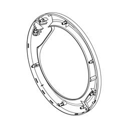 marco puerta,anterior,plata,Ø424mm