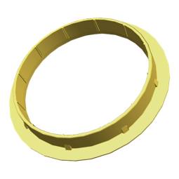 Abdeckring, Dampf, schwarz