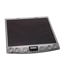 cooking top with frame, inox, 60cm
