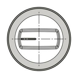 knap, funktion, inox, 9+0