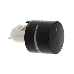 knap, energiregulator, sort