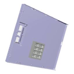 luckans ytterpanel, svart