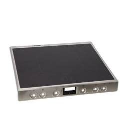 cooking top with frame, inox, 696x597.8mm