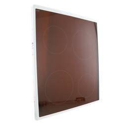 GLASPLATTE MIT RAHMEN,WEISS,49