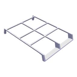 Grille,tôle du support,gauche