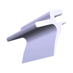 clip, glass shelf, white