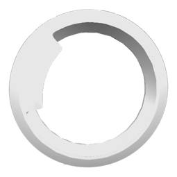 door frame, front, dark grey, Ø490mm