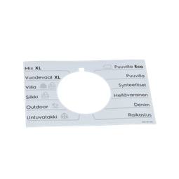 programme plate, knob, adhesive