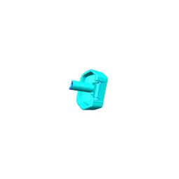 Bouton gauche de grille de filtre pour aspirateur cylindrique