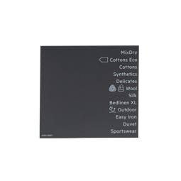 programme plate, adhesive