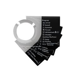 programme plate,knob,adhesive,DA,NO,FI,SV