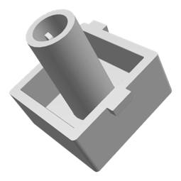 button, light, grey,